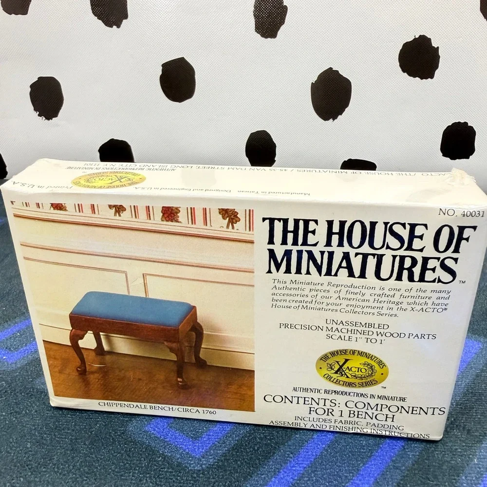 House of Miniatures X-Acto Furniture Kit Lot 40010 40019 40031 40035 Sealed 1:12